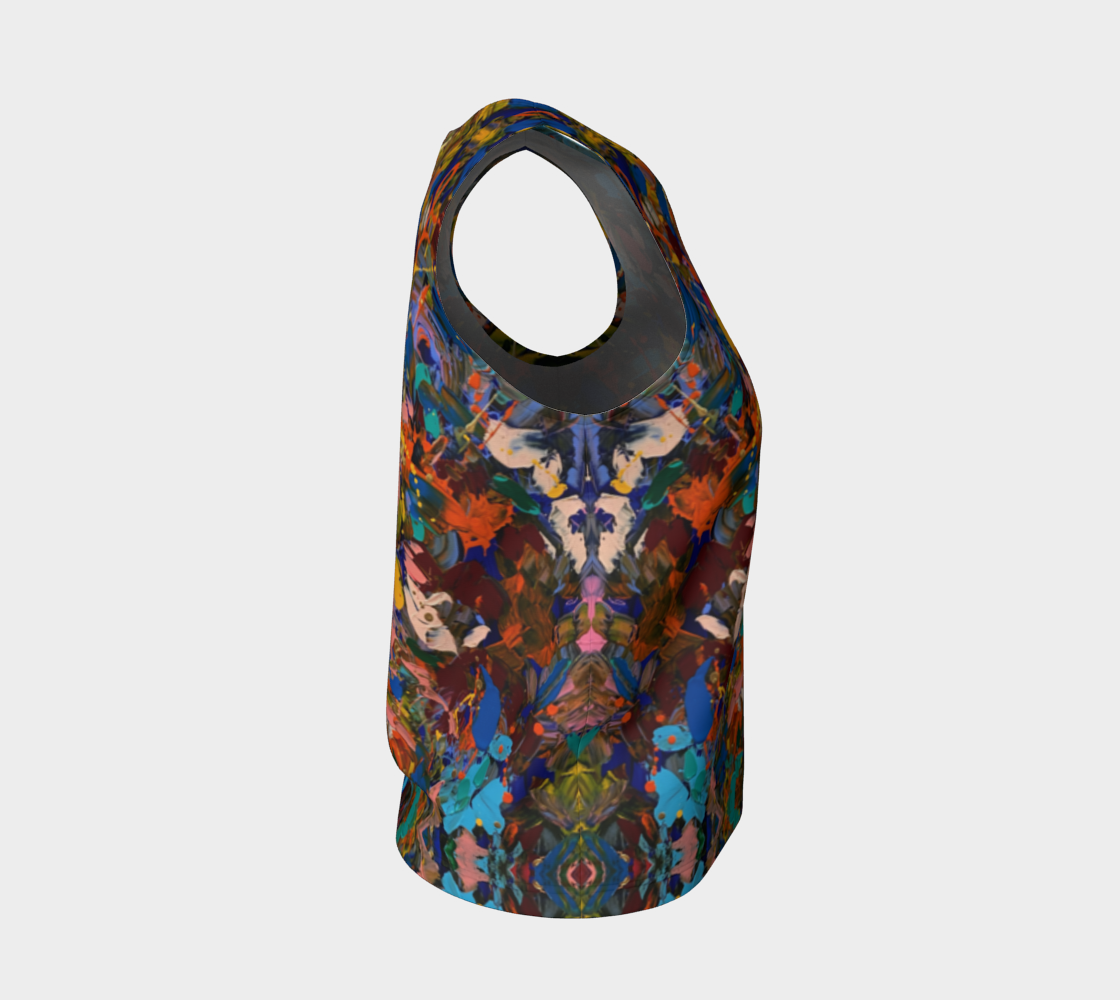 "Crazy For You"  Loose Tank Top(Multi)