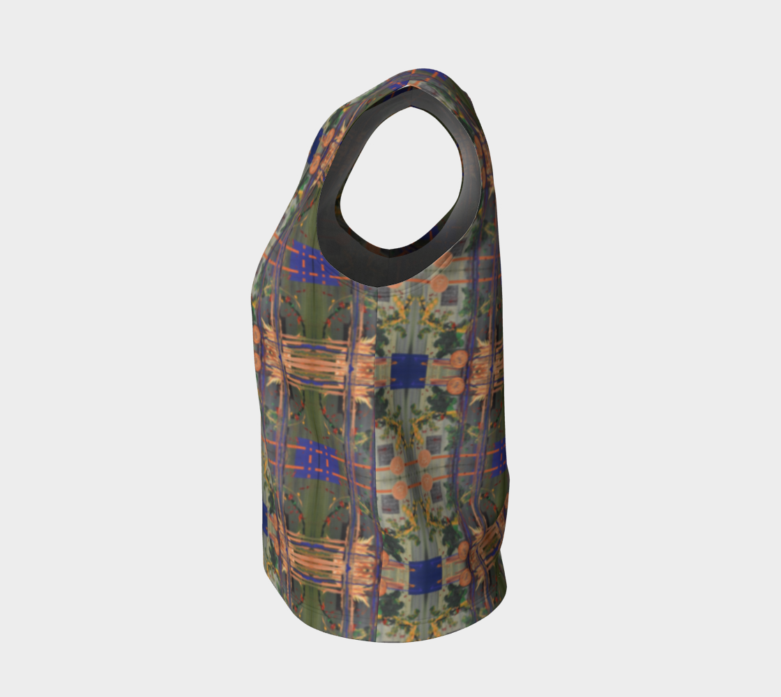 “Coming Home Again” Loose Tank Top (Green, Orange, Blue)