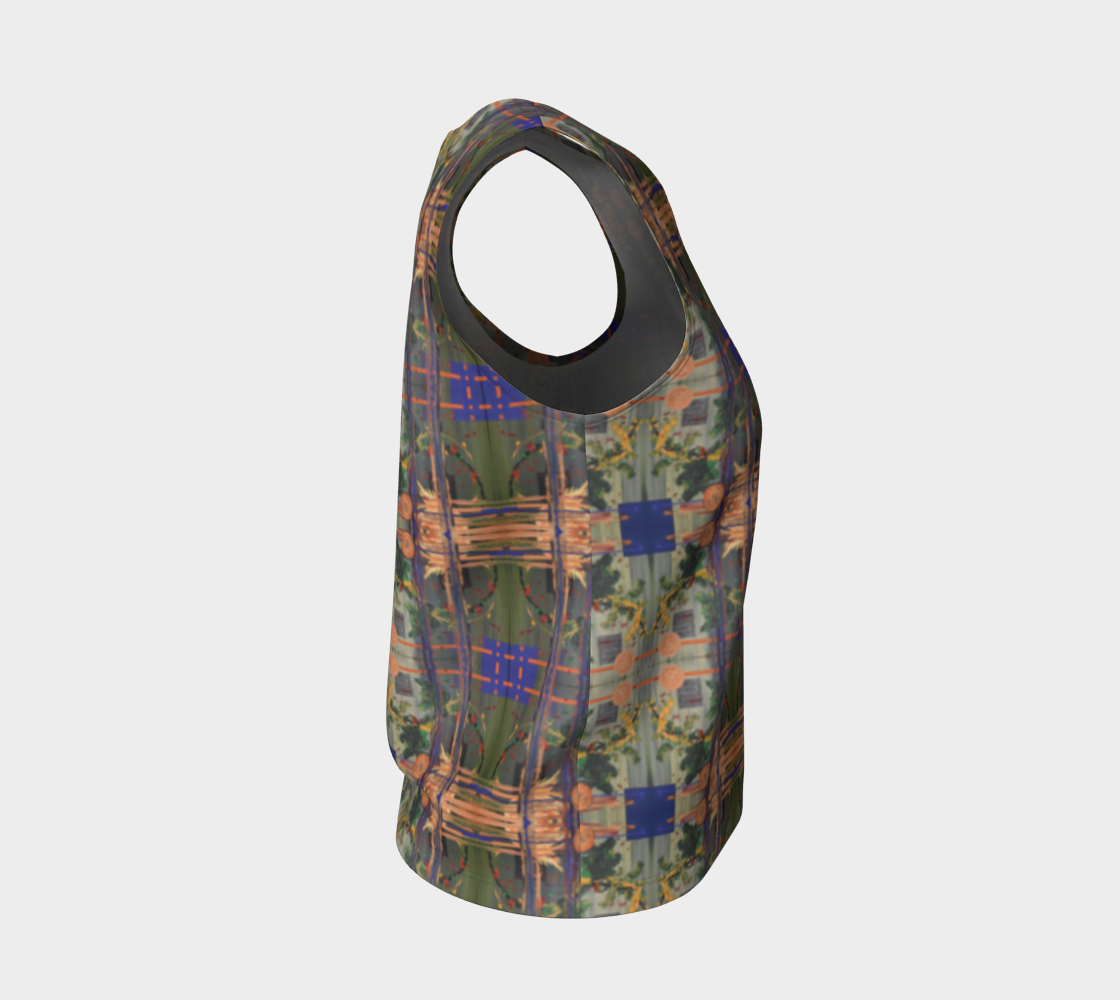 “Coming Home Again” Loose Tank Top LONG (Green, Orange, Blue)