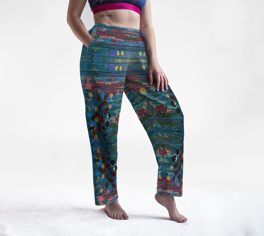 "Grace Under Water" Lounge Pants (Aqua, Pink)
