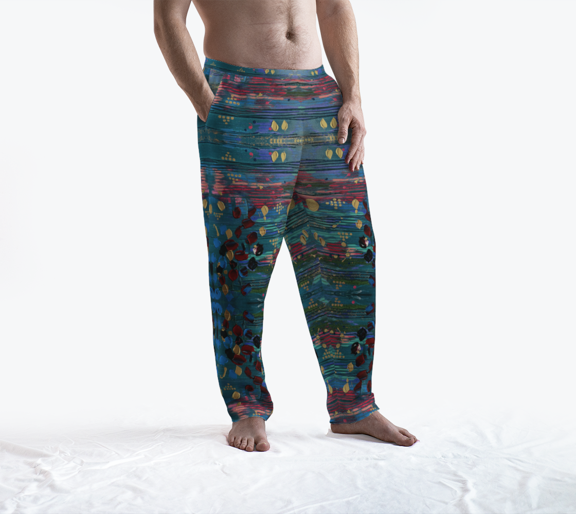 "Grace Under Water" Lounge Pants (Aqua, Pink)