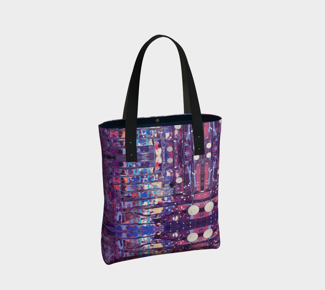 "1972" Tote Bag (Purple, Pink)