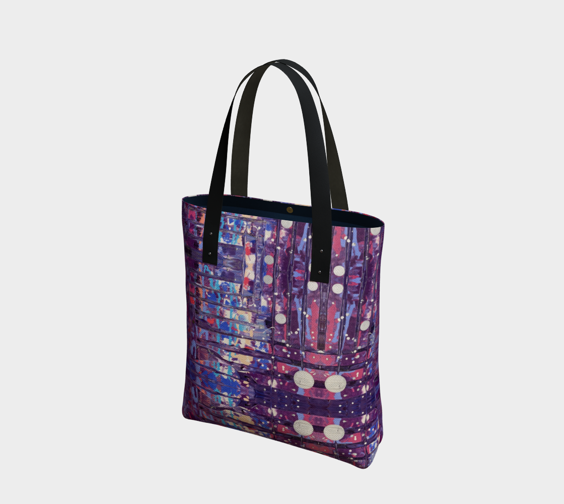 "1972" Tote Bag (Purple, Pink)