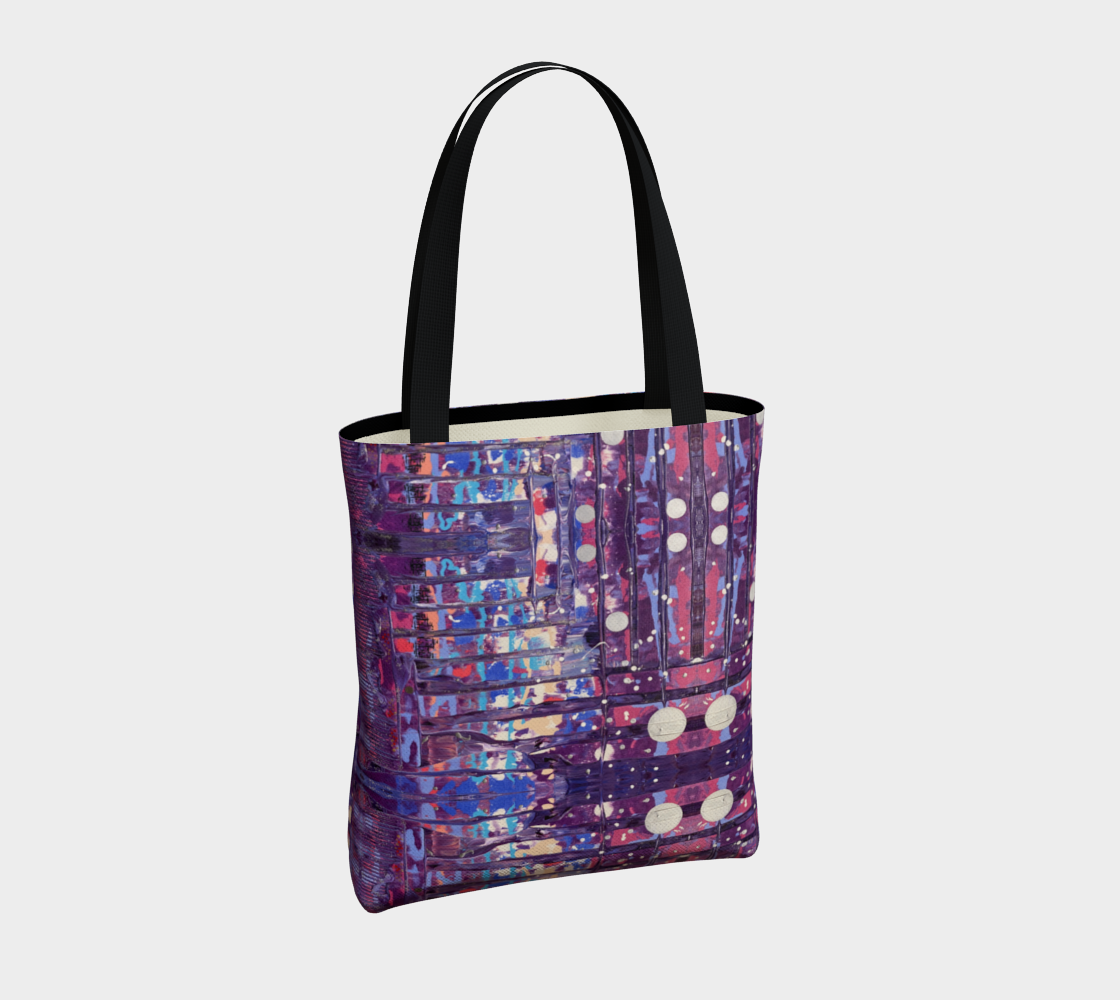 "1972" Tote Bag (Purple, Pink)